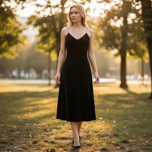 Vintage Y2K Patra Womens Dress Velvet "The Rachel" Fit & Flare Dress Whimsigoth